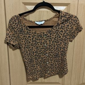 Cheetah crop top